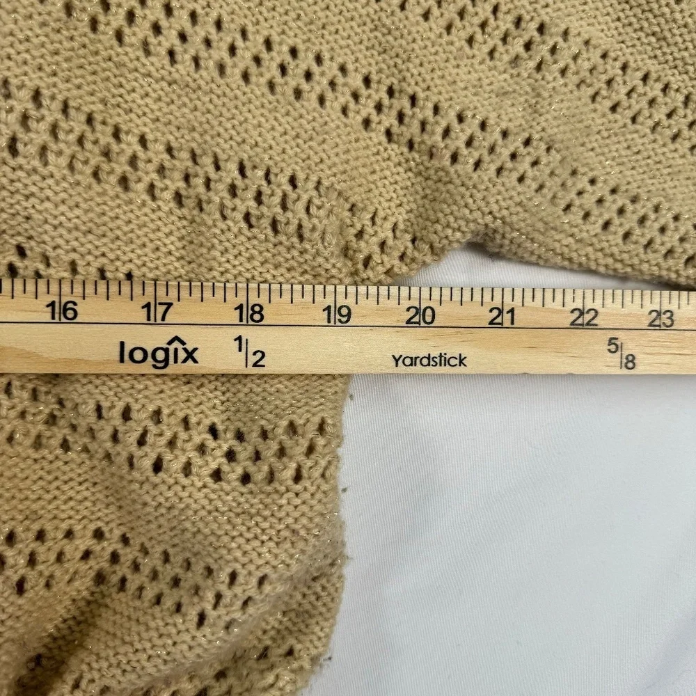 United States Sweaters 1/2 Sleeve Cowl Neck Top Womens Size XL Tan - Picture 5 of 6